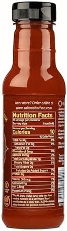 Sahara Harissa – Mediterranean Hot Sauce, Medium Heat Chili Pepper Sauce, 12 oz