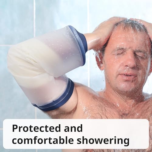 FIGHTECH PICC Line Shower Cover | Available in 3 Sizes | Reusable IV & PICC Line Sleeve | Waterproof Cast Cover for Elbow | PICC Line Covers for Upper Arm Wound (Weight: 170-250 pounds)