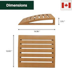 Northwood Sauna - Sauna Headrest - Handmade from Canadian Red Cedar Wood - Ergonomic Neck Support Pillow