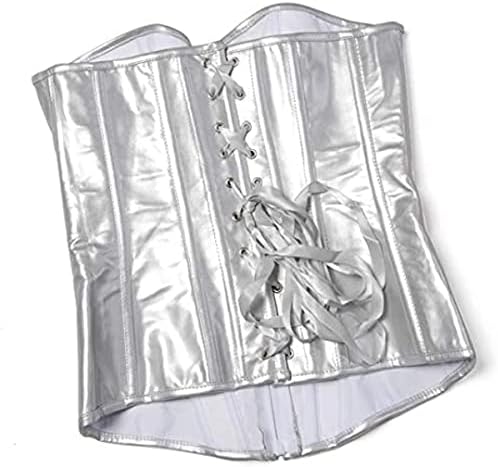 Corsets for Women Faux Leather Corset Top Steampunk Corsets Zipper Bustier Pirate Costume