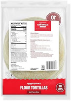 Amazon Grocery, Flour Tortillas, Soft Taco Size, 16 Oz, 10 Ct