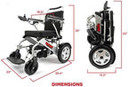 Porto Mobility Ranger Quattro Ultra 600W Motor Exclusive Lightweight Foldable Electric Wheelchair, Weatherproof, Stronger, Longer Range Super Horse Power, Dual Motor, All Terrain