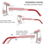 Anti Fog Safety Glasses Safety Goggles Over Glasses Protective Glasses with Anti Scratch Lenses Adjustable