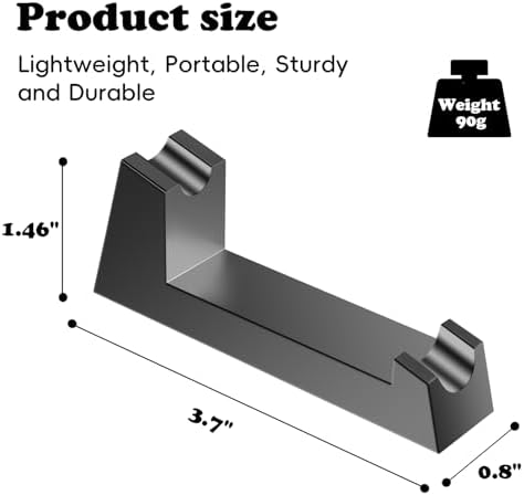 Aluminum Alloy Razor Stand, Safety Aluminum Men's Shaving Stand Black for Bathroom Countertops, Compatible with Henson AL13, AL13-M and Ti22, Anti-Rust and Durable