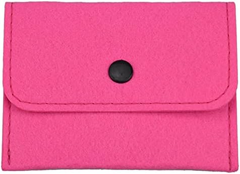2 Pack Birth Control Pill Packet with 4" x 3" for Women Privacy Protection Contraceptive Medicine Holder Pink Sleeve Pouch Wallet