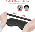 4 Pack Eye Mask for Sleeping Silky Funny Soft Satin Sleep Shade Cover Blindfold with Elastic Strap Travel Nap Blackout for Women Men