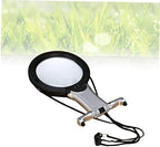FRCOLOR LED Reading Hanging Magnifier Desktop Magnifier with Light for Hands Use for Jewelry Repair Reading and Close Work