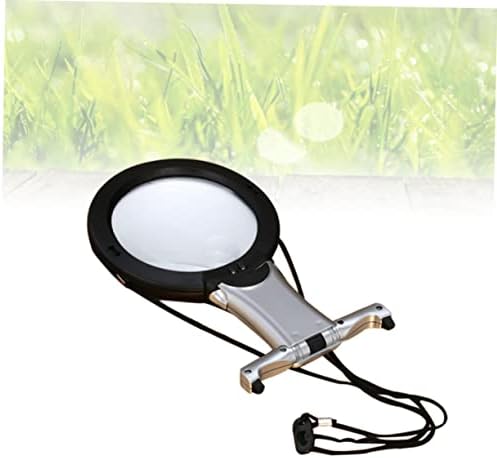FRCOLOR LED Reading Hanging Magnifier Desktop Magnifier with Light for Hands Use for Jewelry Repair Reading and Close Work