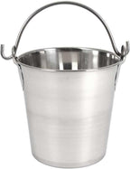 Lindy's 2-Quart Stainless Steel Bucket, Durable Seamless Bucket for Many Home Tasks, Carry Water or Milk, Fill with Food, Use as a Flower Pot, Cleaning Bucket, Table Centerpiece and Much More