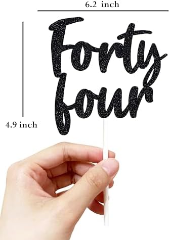Happy 44th Birthday Cake Topper forty four Birthday Cake Toppers, 44th Cake Topper for Men,44 Cake Topper For Women, 44th birthday decorations,44th Birthday Cake Topper