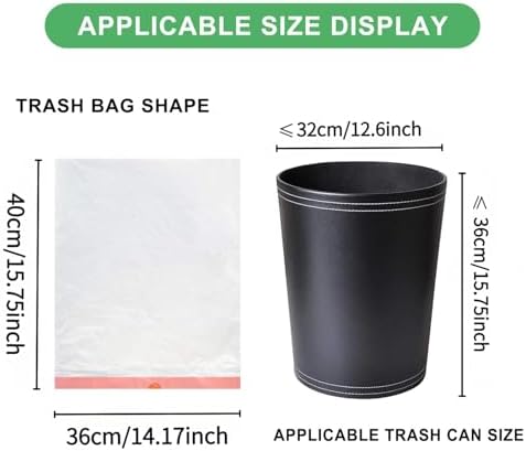 1.2 Gallon Small Trash Bags Drawstring - White Mini Garbage Bags (Fit 1-1.3 Gallon) 5 Liter 60 Count Unscented Strong Plastic Tiny Little Waste Basket Liners for Kitchen Car Office Magesh