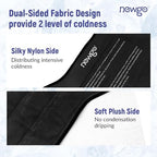NEWGO Ice Pack for Hip Replacement Surgery, Gel Cold Pack Hip Ice Wrap for Hip Bursitis, Sciatica, Flexor Pain, Inflammation, Swelling - Black