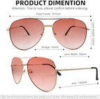 3 Pack Bifocal Reading Sunglasses for Women Men, Aviator Sun Readers Glasses Mirrored Shades UV400 Gradient Pink Night Yellow Clear, +2.0