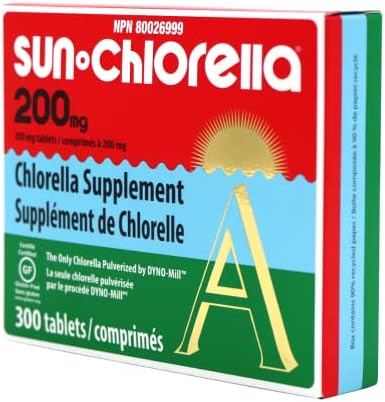 Sun Chlorella Eleuthero Nutritional Tablets, 200 mg, 300 Count