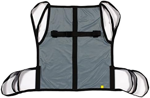 Patient Aid One Piece Patient Lift Sling with Positioning Strap, Comfy Polyester Mesh Fabric Full Body Sling with Lifting Straps, Mobility Aids Transfer Sling Size Medium, Weight Capacity 130-225 lbs