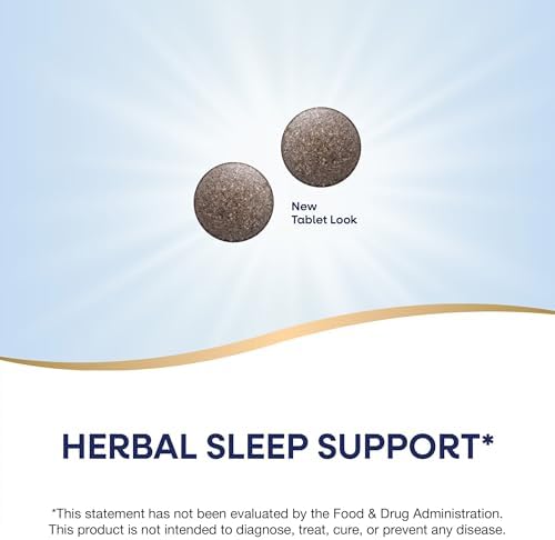 Nature's Way Valerian Nighttime Premium Blend, Herbal Sleep Support Supplements*, 320 mg of Valerian Extract per 2-Tablet Serving, Gluten-Free, 100 Tablets (Packaging May Vary)