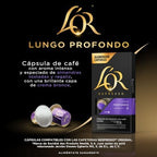 L'OR Espresso Capsules, 10 Count Profondo Lungo, Single-Serve Aluminum Coffee Capsules Compatible with the L'OR BARISTA System & *Nespresso Original Machines, 10 Count (Pack of 1)