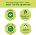 Plum Organics - 4+ Months Organic Baby Food Pouches - Just Mangos - Non-GMO - Fruit & Veggie Blends On-The-Go Pouches for Baby & Toddler Meals - Quality Tested Ingredients - 3.5 oz (Pack Of 12)