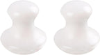 Uonlytech Spa Energy Round Jade Massage Mushroom Head Massager for Trigger Point Therapy Handheld Muscle Scraper Tool to Improve Circulation and Body Compact 3.1 Inch Size