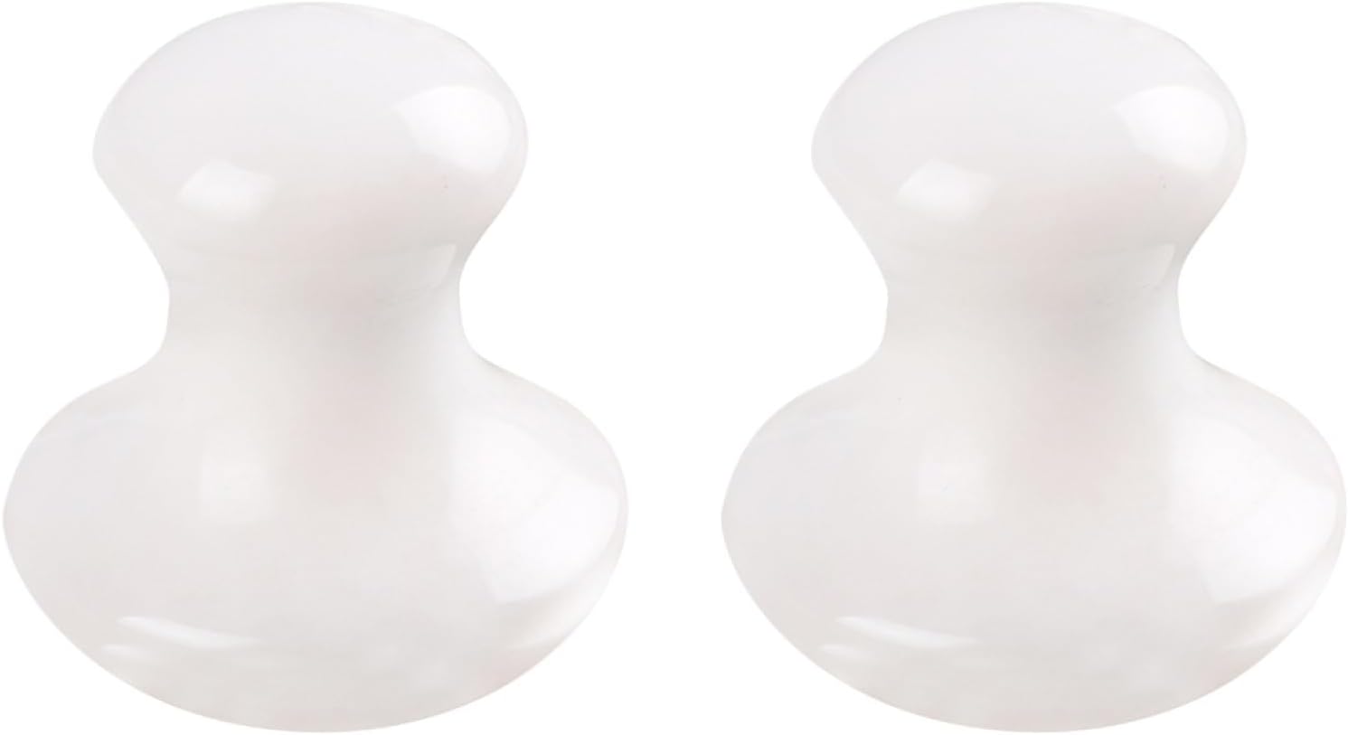 Uonlytech Spa Energy Round Jade Massage Mushroom Head Massager for Trigger Point Therapy Handheld Muscle Scraper Tool to Improve Circulation and Body Compact 3.1 Inch Size