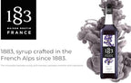 1883 Violet Syrup for Drinks, Made in France, 1 Liter Glass Bottle