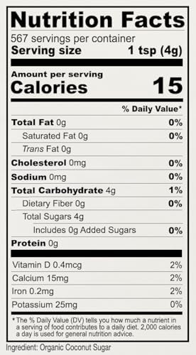 Anthonys Organic Coconut Sugar 5lbs, Non-GMO and Gluten Free