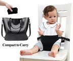 Baby Harness Seat for High Chair, Portable Feeding Seat Belt with Strap Toddler Safety Seat Belt Foldable Baby Booster Harness Belt for Restaurant Shopping Cart Travel