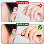 Ear Wax Removal Replacement Tips for Ear Camera 30Pcs Ear Spoon Tips for Wet/Dry Ear Ear Cleaner Tips Wax Cleaning Ear Spoons Tips Silicone Soft Cleaning Reuse Cap for Ear Wax Removal (Green)