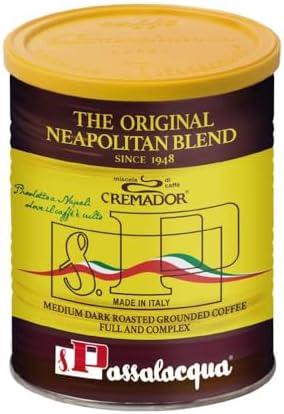 Passalacqua Cremador Ground Coffee - 70% Arabica Premium Medium Dark Roast (250g)