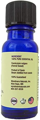 Fennel Sweet Essential Oil - 100% Pure Therapeutic Grade Quality for Aromatherapy - Made in USA - 10ml