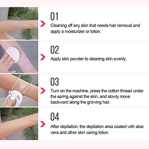 Gold Electric Facial & Body Threading Epilator - Electric Hair Remover Pull Device
