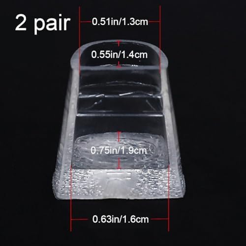 2 Pairs High Heel Covers Anti Slip Latin Stiletto Dancing Heel Covers Anti Noise High Heel Protector Replacement Tips Cap Protectors Covers