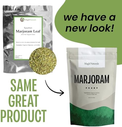 MagJo Naturals Marjoram Leaf, Cut & Sifted | 1 lb. Bulk Bag | Origanum majorana L.