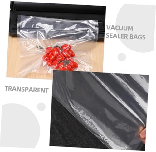 2 Rolls of Textured Vacuum Storage Bags for Food Preservation Plastic Vacuum Sealer Bags Air Removing Pouches for Kitchen Storage and Freshness Protection