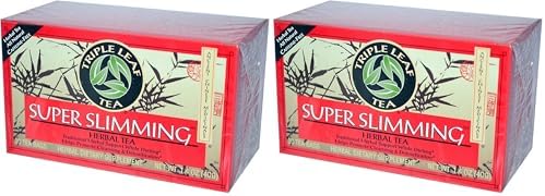 Super Slimming Tea By Triple Leaf Tea - 20 Bags (Pack of 2)