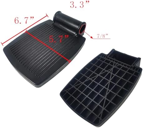 1 Pair 7/8" of Universal Wheelchair Foo trest, Wheelchair footrest, for Transport Chair Footrest Elevating Leg Rests Replacement Parts for Drive Wheelchair Replacement Parts