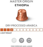Nespresso Capsules Original Line, Ethiopia Master Origin,Mild Roast Coffee, 50 Count Coffee Pods