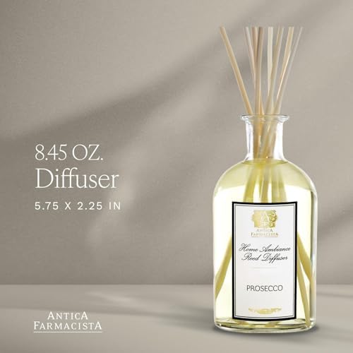Antica Farmacista Home Ambiance Diffuser - Long-Lasting Reed Scent Diffuser - Luxury Room Freshener Gift - Prosecco, 8.45 fl oz