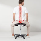 Master Massage Ergonomic Saddle Stool – Hydraulic Swivel Rolling Chair for Salon, Clinic, Tattoo, Dental, Spa, Workshop, and Office Coffee
