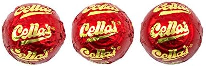 Cella's Milk Chocolate Covered Cherries – Premium Cherry Cordial Candies – Individually Wrapped with Display Box - Peanut Free, Gluten Free – 72 Count, 2.25 Pounds (Pack of 1)