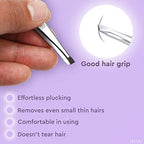 12 Pcs Eyebrow Tweezers for Women - 3.5" Stainless Steel Tweezers for Women Facial Hair with Heart Clamps, Effortless Eyebrow Plucking & Ingrown Hairs - Compact Size for Browists & Beauty Enthusiasts