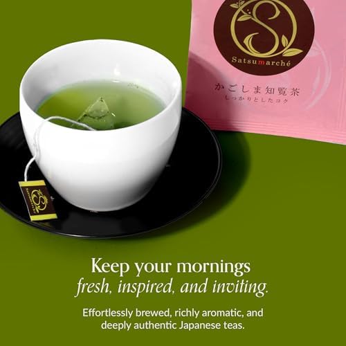 Bokksu Japanese Tea Gift Set - 49-Piece (7 Flavors) Authentic Kagoshima Seicha Tea Variety Pack Sampler Box, Expertly Curated Collection in Elegant, Colorful Packaging