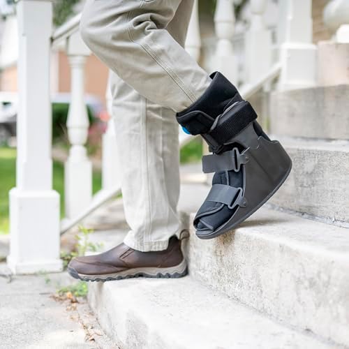 United Ortho Short Air Cam Walker Fracture Boot, Large, Black