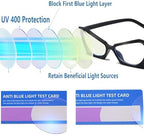 Cat Eye Reading Glasses for Women Men, Trendy Anti-Blue Light Coating Glasses, Computer Game Readers