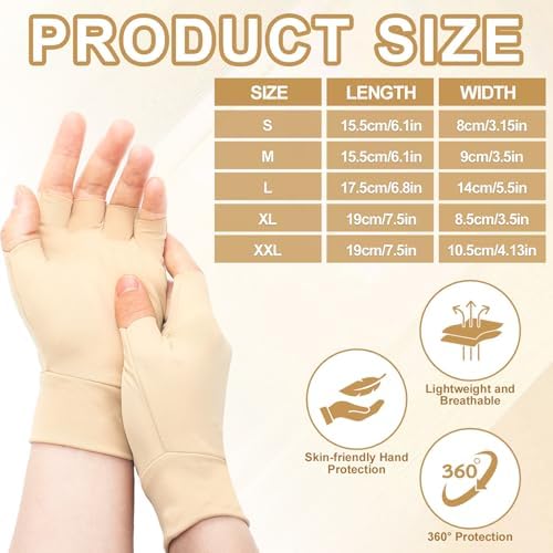 3 Pairs Elderly Skin Thin Protector Gloves Tone Fingerless Gloves Bruise Abrasion Protective to Cover Bruising