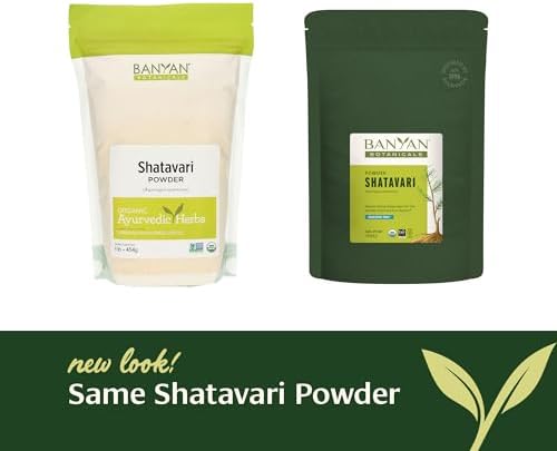 Banyan Botanicals Shatavari Powder – Organic Asparagus Racemosus Root Powder – Rejuvenating Adaptogen Tonic That Supports a Healthy Reproductive System* – 1 lb. – Non-GMO Sustainably Sourced Vegan