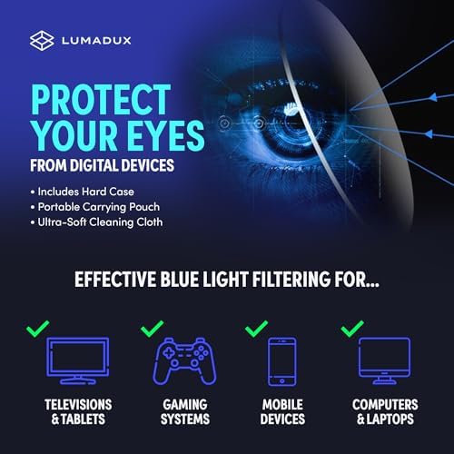 Computer Blue Light Glasses Men Blocking for Reading, Eye Strain Headaches and Blurry Vision | Blocker Gaming Glasses