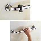 Safety Grab Bar,Shower Thick Stainless Steel Support Handrail Safety Anti-Slip Assist Grab Bar Bathtubs and Showers Wall Mount Grip Disabled Elderly Children/Silver/48Cm