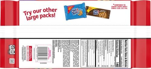 Chips Ahoy! Chewy Chocolate Chip Cookies, Party Size, 26 oz (Pack of 2)