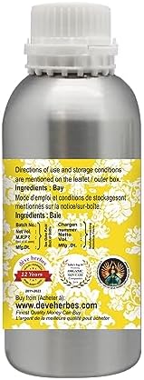 Deve Herbes Pure Bay Essential Oil (Pimenta racemosa) 100% Steam Distilled 300ml (10 oz)